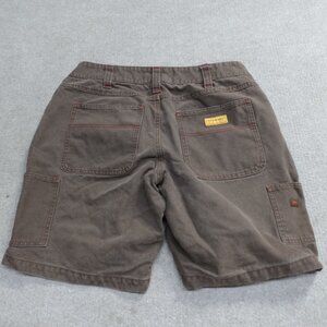 Red Ants Shorts 36 Brown Canvas Carpenter Curvy Fit Made in USA